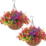 Best Outdoor Decor – Hananona 2 Set Artificial Outdoor Flowers Review