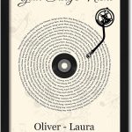 Best Custom Art ߪ Custom Song Lyrics Art, Personalized Gift Review