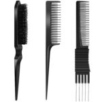 Best Hair Comb Set – 3 Pieces Pick Teasing Combs Brush Review