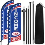 Best Advertising Flag – 2 Sets Income Tax Service Feather Flag Review