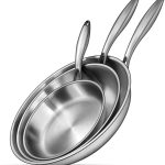Best Cookware – EWFEN Tri-Ply Stainless Steel Frying Pans Set Review