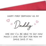 Best Birthday Card ߪ Funny 1st Daddy Birthday Card for Him Review