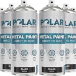 Best Spray Paint – Polar Metal Spray Paint – 6 x 13.5 Fl oz | Satin Black | Protect and Stop Rust & Corrosion Review