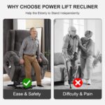 Best Recliner Chair – Power Lift Recliner for Elderly with Massage Review