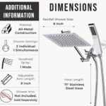 Best Shower Head – G-Promise All Metal Dual Square Shower Combo Review