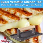 Best Grill Press – Pro Grade, Pre Seasoned Cast Iron Weight 2Pk Review