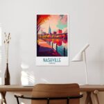 Best Home Decor – Nashville (2) Travel Poster Print Canvas Wall Art Review