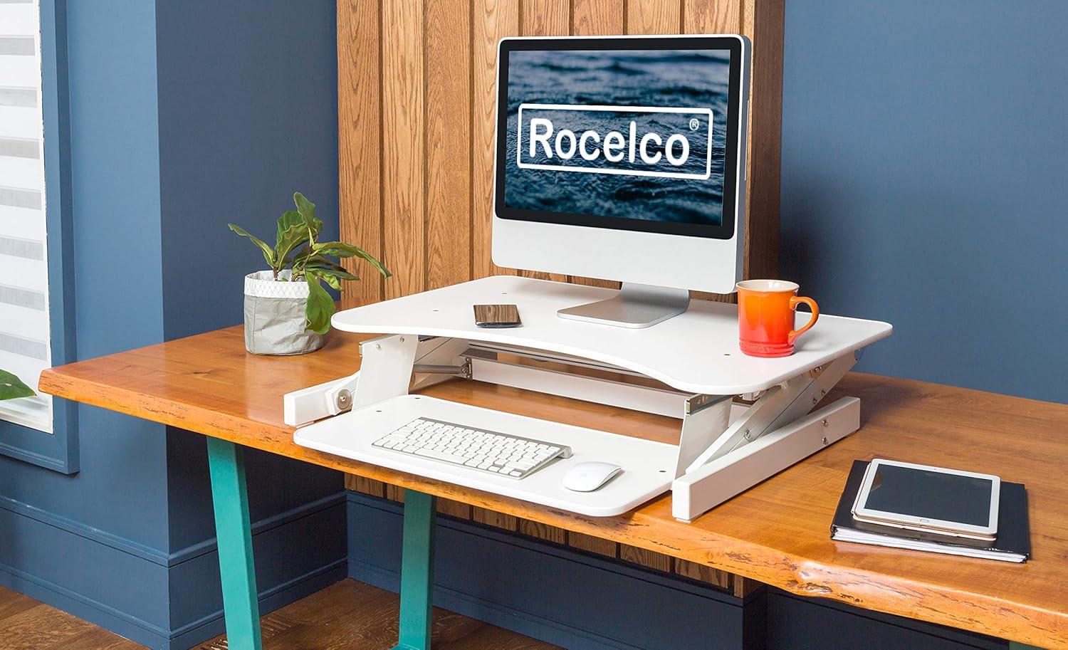 Best Standing Desk Converter – Rocelco 32″ Adjustable Riser Review